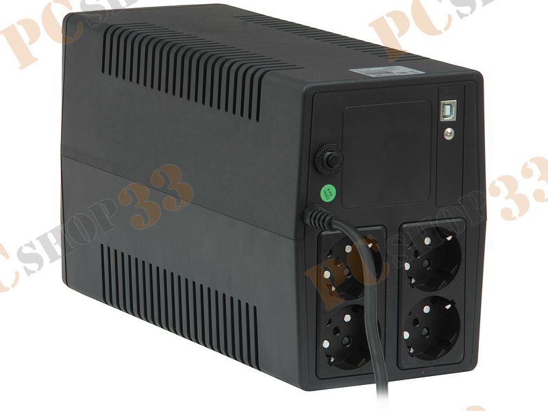 ИБП (UPS) 1000ВА FSP DPV 1000 PPF6001001, черный (USB)