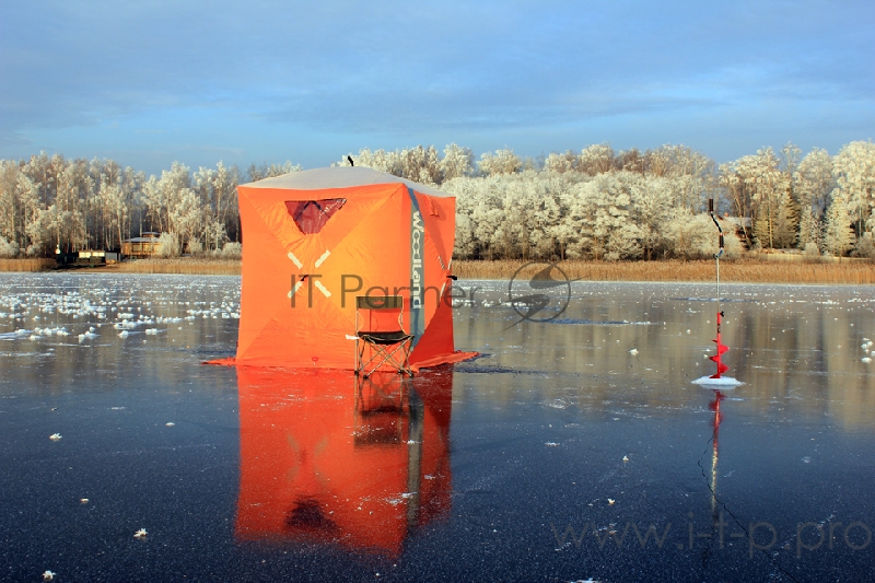 Палатка зимняя WOODLAND ICE FISH 2, 165х165х185 см (оранжевый)