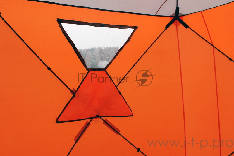 Палатка зимняя WOODLAND ICE FISH 2, 165х165х185 см (оранжевый)
