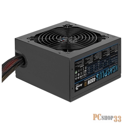 Блок питания Aerocool 400W RTL KCAS-400PLUS { 80+ Bronze, fan 12cm, 550mm cable, 20+4P, 4+4P, PCIe 6+2P x2, PATA x4, SATA x6}