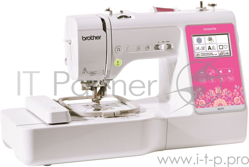 Швейно-вышивальная машина Brother M270 белый/розовый