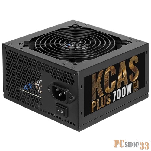 Блок питания Aerocool 700W RTL KCAS-700PLUS { 80+ Bronze, fan 12cm, 550mm cable, 20+4P, 4+4P, PCIe 6+2P x4, PATA x4, SATA x7L}