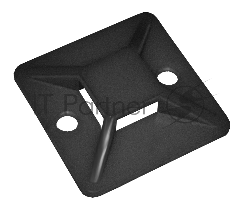 Iek UHP31-20-020 Площадка самоклеящаяся 20х20 черная под хомуты (20шт) ИЭК