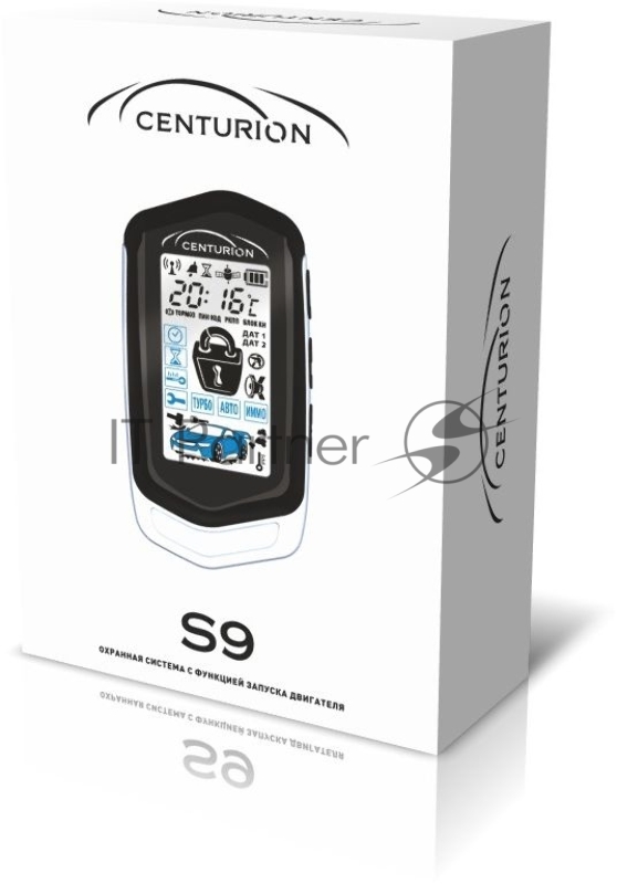 Автосигнализация Centurion S9 с обратной связью + дистанционный запуск брелок с ЖК дисплеем