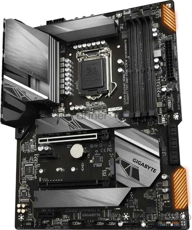 Z590 GAMING X, Socket 1200, Intel®Z590, 4xDDR4-3200, DP, 2xPCI-Ex16, 2xPCI-Ex1, 6xSATA3(RAID 0/1/5/10), 3xM.2, 8Ch Audio, 2.5GLan, (2+4)xUSB2.0, (6+2