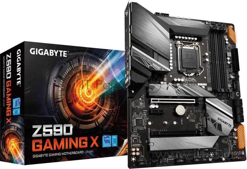 Z590 GAMING X, Socket 1200, Intel®Z590, 4xDDR4-3200, DP, 2xPCI-Ex16, 2xPCI-Ex1, 6xSATA3(RAID 0/1/5/10), 3xM.2, 8Ch Audio, 2.5GLan, (2+4)xUSB2.0, (6+2