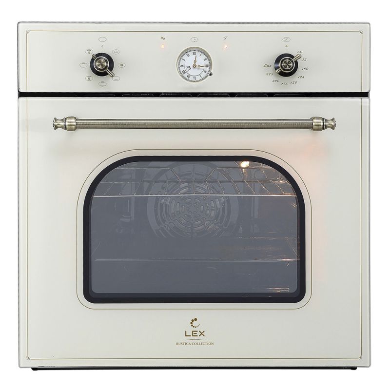 Духовой шкаф Электрический Lex Classico EDM 070C IV стекло слоновая кость