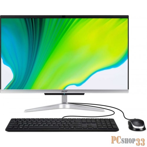 Моноблок Acer Aspire C24-420 23.8 FHD, AMD RYZEN3 3250U, 8Gb, SSD 256Gb, CR, KB, M, Silver Black, NoOS (DQ.BFXER.006)