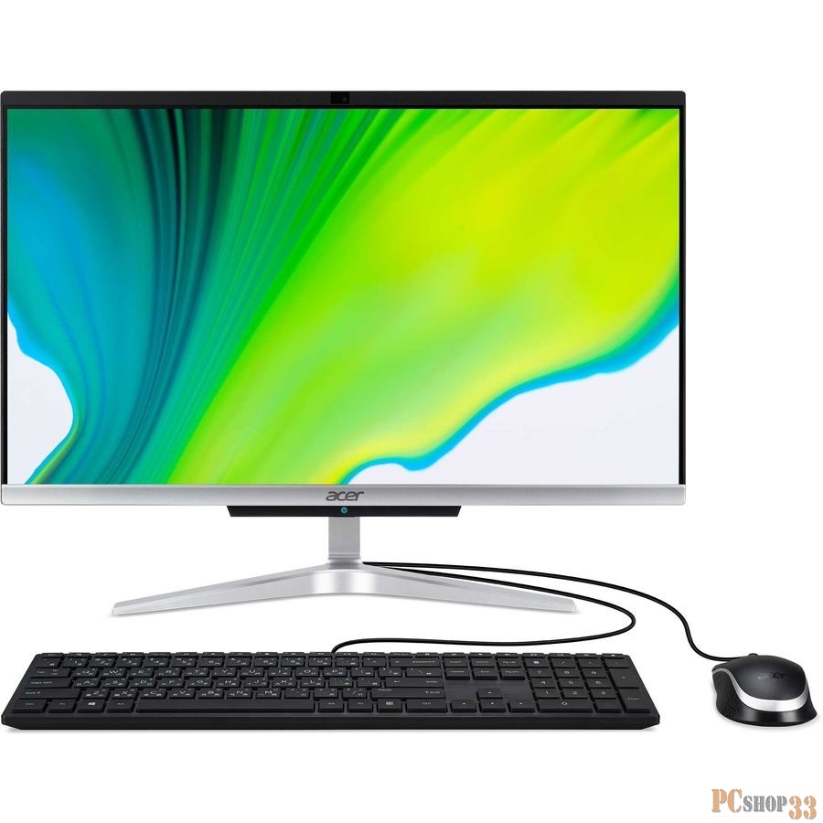 Моноблок Acer Aspire C22-420 21.5 FHD, AMD RYZEN3 3250U, 8Gb, SSD 256Gb, CR, KB, M, Silver Black, NoOS (DQ.BFRER.004)
