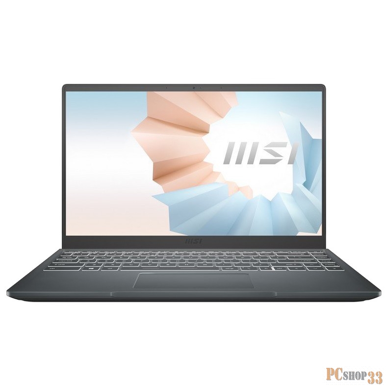 Ноутбук 14 FHD MSI Modern B11MO-062RU grey (Core i7 1165G7/8Gb/512Gb SSD/Iris® Xe/W10) (9S7-14D314-062)