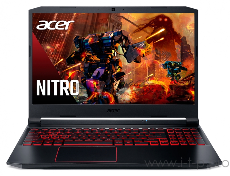 Ноутбук Acer Nitro 5 AN515-55-52WF Core i5 10300H/8Gb/SSD512Gb/NVIDIA GeForce GTX 1650 Ti 4Gb/15.6/IPS/FHD (1920x1080)/Windows 10/black/WiFi/BT/Cam