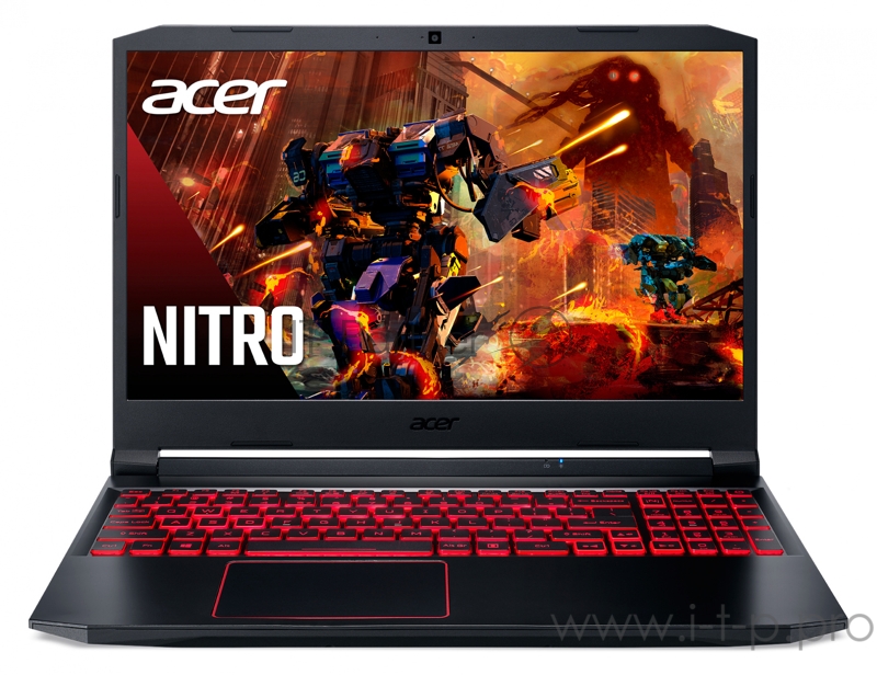 Ноутбук Acer Nitro 5 AN515-55-52WF Core i5 10300H/8Gb/SSD512Gb/NVIDIA GeForce GTX 1650 Ti 4Gb/15.6/IPS/FHD (1920x1080)/Windows 10/black/WiFi/BT/Cam