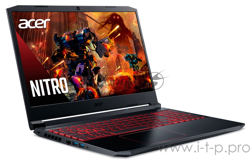Ноутбук Acer Nitro 5 AN515-55-52WF Core i5 10300H/8Gb/SSD512Gb/NVIDIA GeForce GTX 1650 Ti 4Gb/15.6/IPS/FHD (1920x1080)/Windows 10/black/WiFi/BT/Cam
