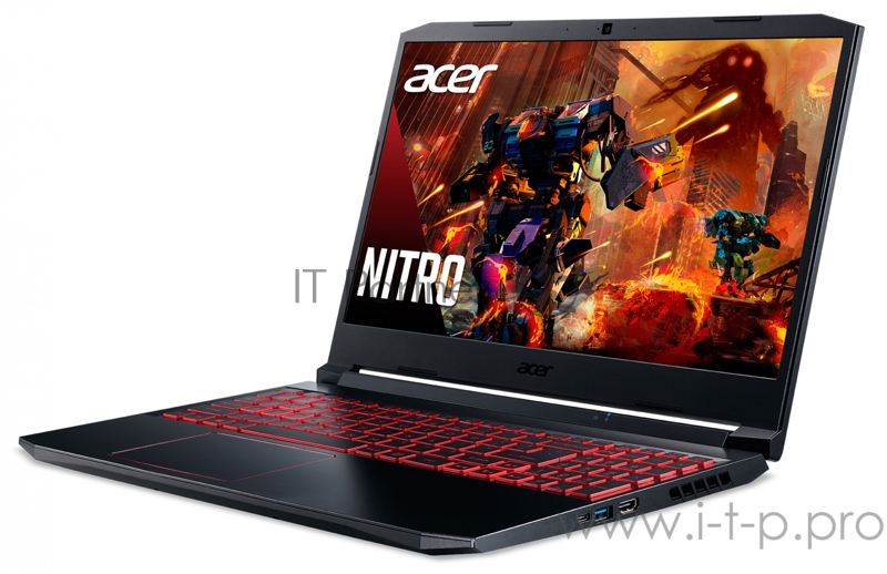 Ноутбук Acer Nitro 5 AN515-55-52WF Core i5 10300H/8Gb/SSD512Gb/NVIDIA GeForce GTX 1650 Ti 4Gb/15.6/IPS/FHD (1920x1080)/Windows 10/black/WiFi/BT/Cam
