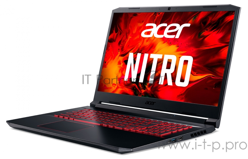 Ноутбук Acer Nitro 5 AN517-52-5600 Core i5 10300H/8Gb/SSD512Gb/NVIDIA GeForce GTX 1660 Ti 6Gb/17.3/IPS/FHD (1920x1080)/Windows 10/black/WiFi/BT/Cam/3560mAh