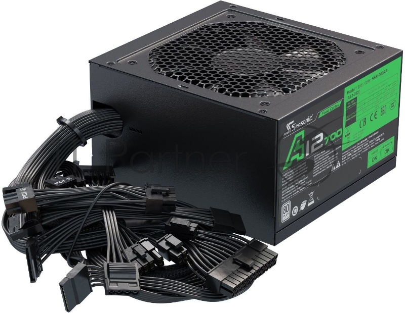 Блок питания Seasonic ATX 700W A12-700 (SSR-700RA) 80+ 24+2x(4+4) pin APFC 135mm fan 10xSATA Cab Manag RTL