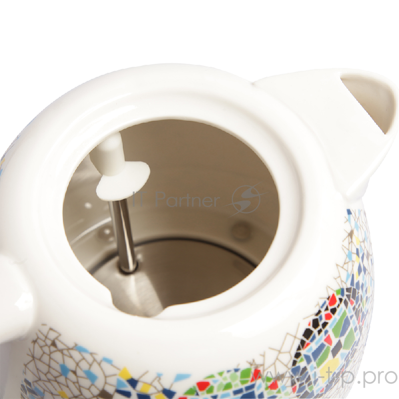 Чайник электрический Endever Skyline KR-420 C. 1 600 Вт, керам. корпус , 1,7л, белый с рисунком