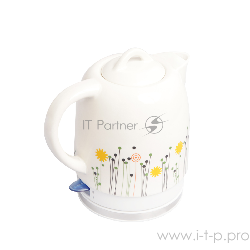 Чайник электрический Endever Skyline KR-420 C. 1 600 Вт, керам. корпус , 1,7л, белый с рисунком