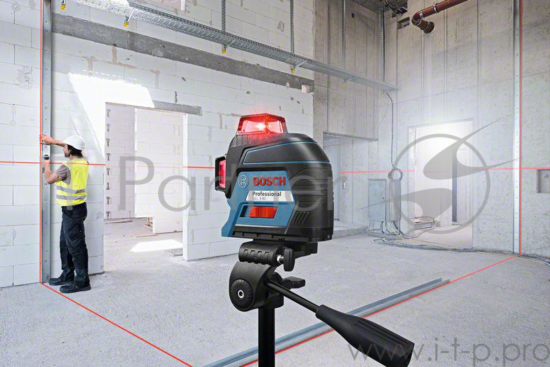 Лазерные дальномеры, уровни, детекторы Bosch 0601063R02 Лазерн. нивелир GLL 3-80C+BM1+12V+L-boxx