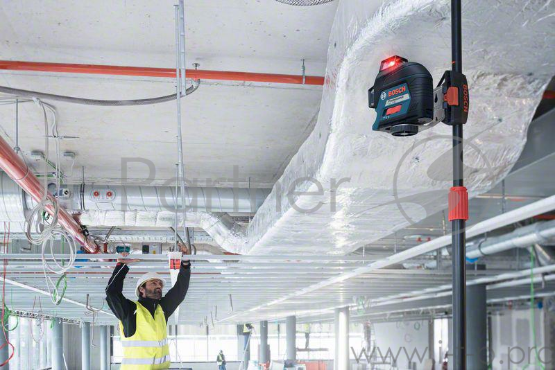 Лазерные дальномеры, уровни, детекторы Bosch 0601063R02 Лазерн. нивелир GLL 3-80C+BM1+12V+L-boxx