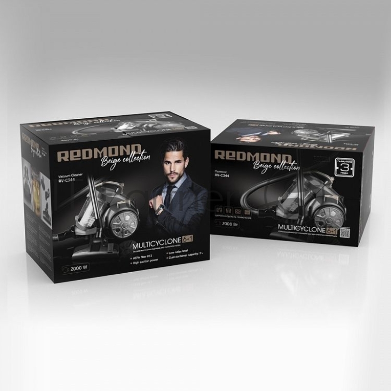 Пылесос Redmond RV-C344 1800Вт бежевый