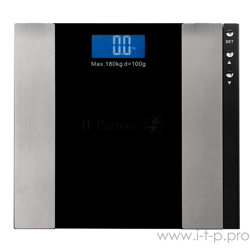 Весы напольные электронные до 180 кг с диагностикой, черные SMART Life REXANT
