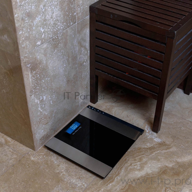 Весы напольные электронные до 180 кг с диагностикой, черные SMART Life REXANT