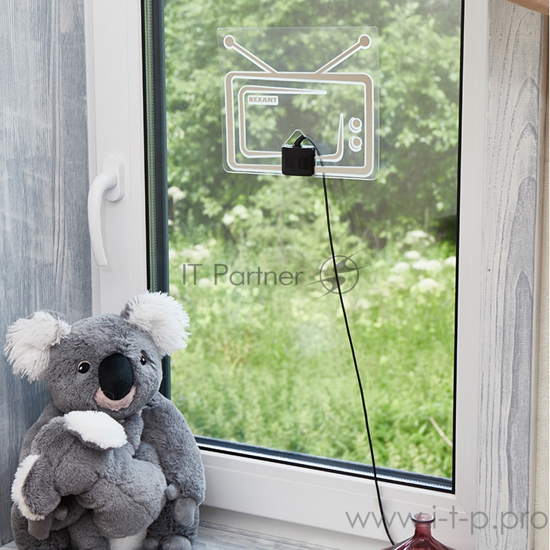 Антенна комнатная «Активная» для цифрового телевидения DVB-T2, Ag-717 REXANT