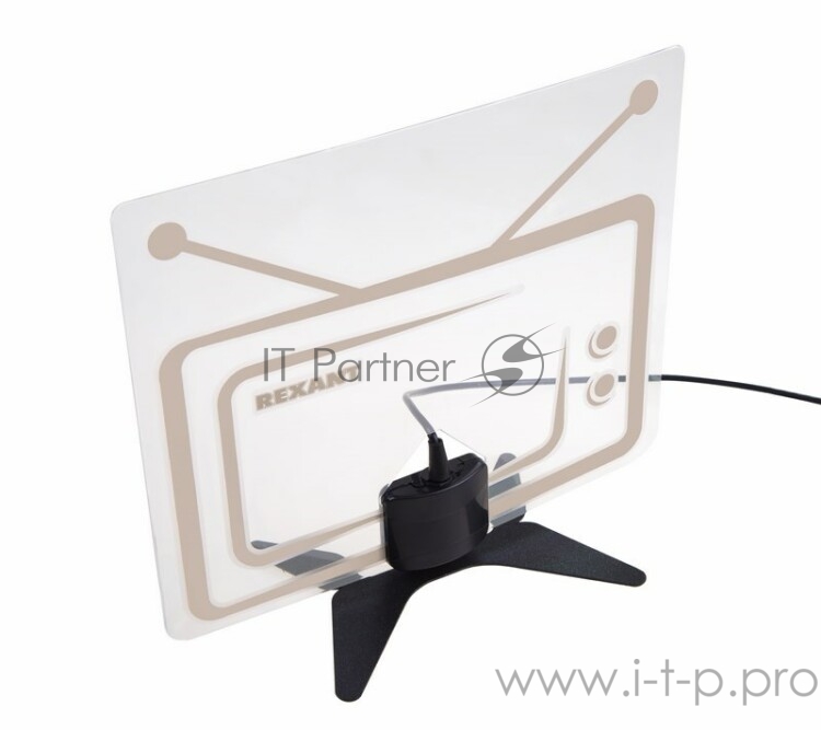 Антенна комнатная «Активная» для цифрового телевидения DVB-T2, Ag-717 REXANT