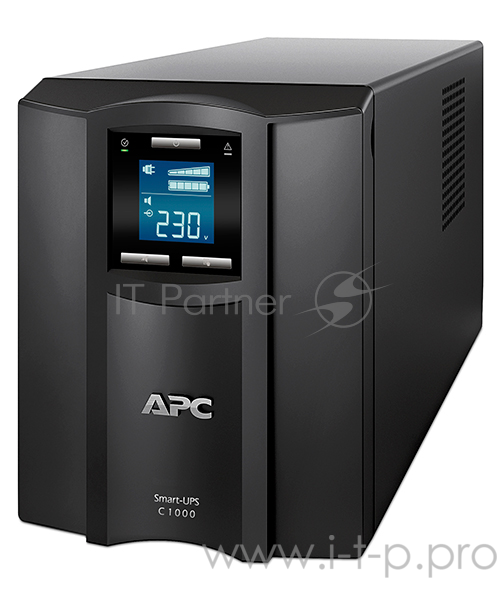 ИБП (UPS) 1000ВА APC Smart-UPS C 1000 SMC1000I, черный (USB)