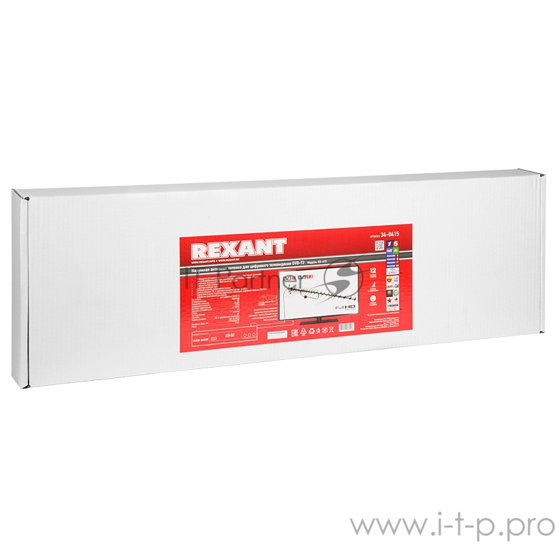 ТВ антенна наружная «Активная» для цифрового ТВ DVB-T2, RX-415 REXANT