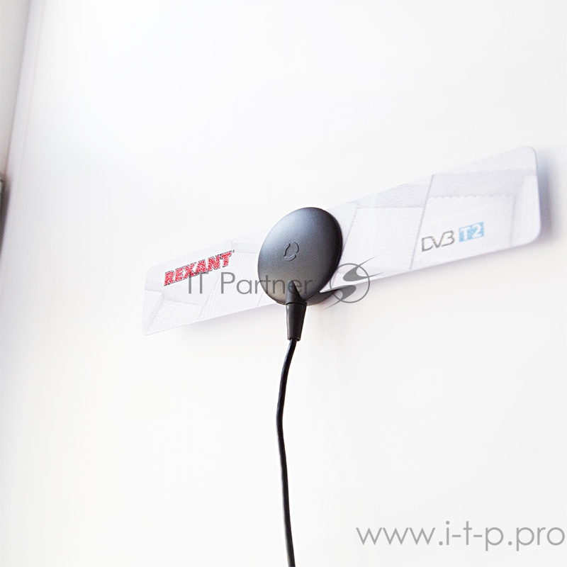 ТВ антенна комнатная для цифрового телевидения DVB-T2 на присоске, RX-255 REXANT