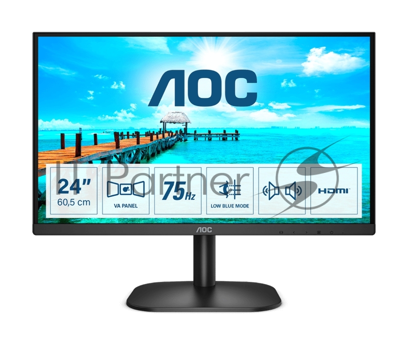 Монитор 23,8 AOC 24B2XDAM