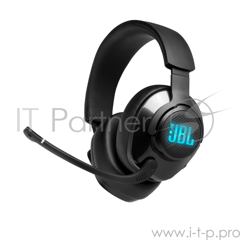 Гарнитура игровая с микрофоном JBL Quantum 400 черный оголовье USB (JBLQUANTUM400BLK)