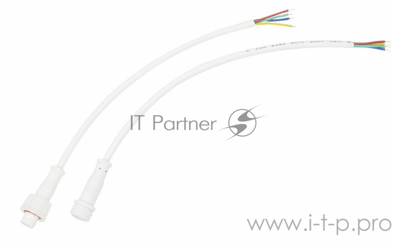 Соединительный кабель (4pin) герметичный (IP67) 4х0.35мм² белый REXANT