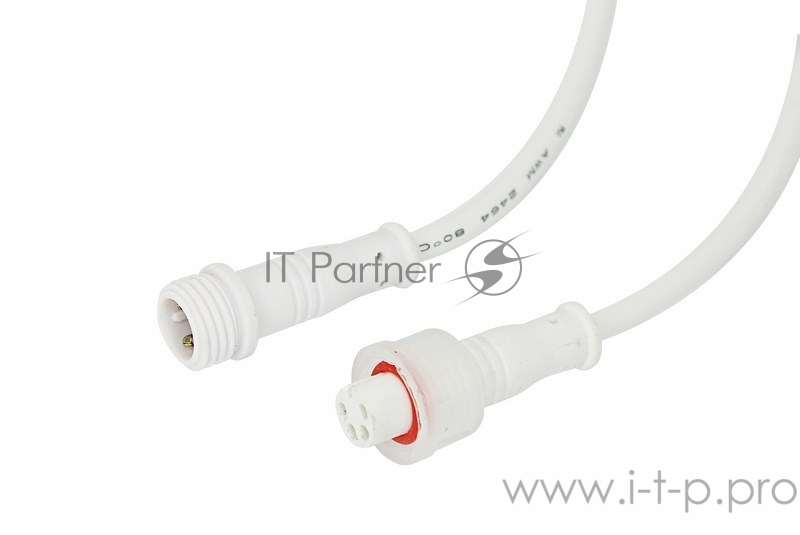 Соединительный кабель (4pin) герметичный (IP67) 4х0.35мм² белый REXANT