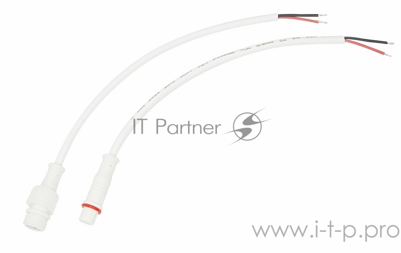 Соединительный кабель (2pin) герметичный (IP67) 2х0.35 мм² белый REXANT