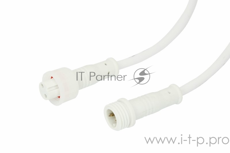 Соединительный кабель (2pin) герметичный (IP67) 2х0.35 мм² белый REXANT