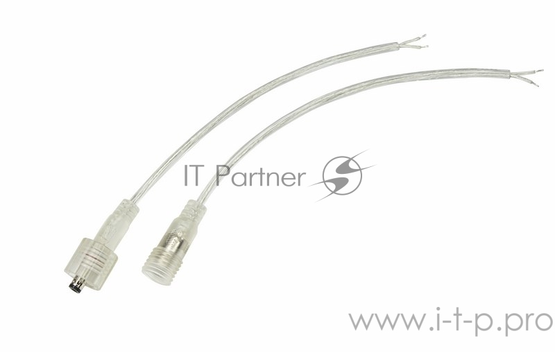 Соединительный кабель (2pin) герметичный (IP67) 2х0.35мм² прозрачный REXANT