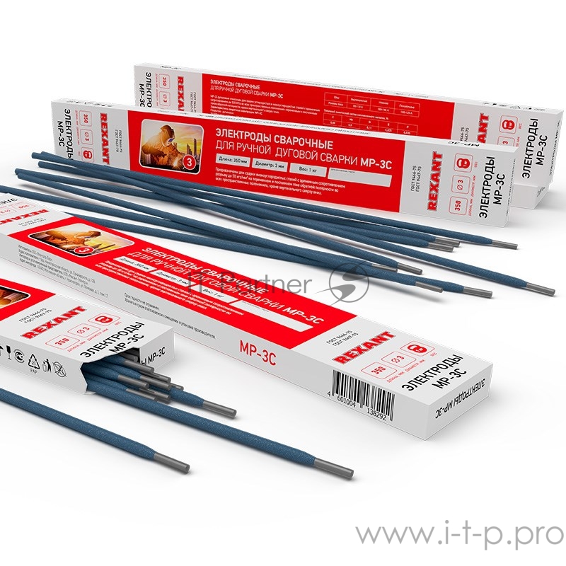 Электрод REXANT MP-3C, 350 мм/3 мм, пачка 5 кг