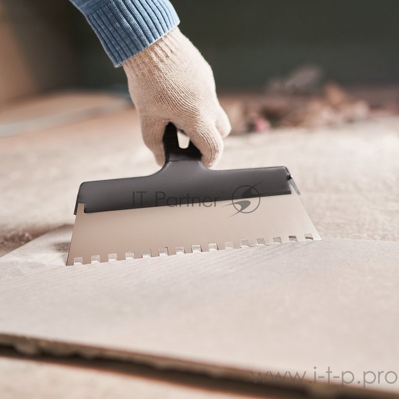 Шпатель фасадный REXANT 250 мм зуб 8х8 нержавеющая сталь, пластмассовая ручка