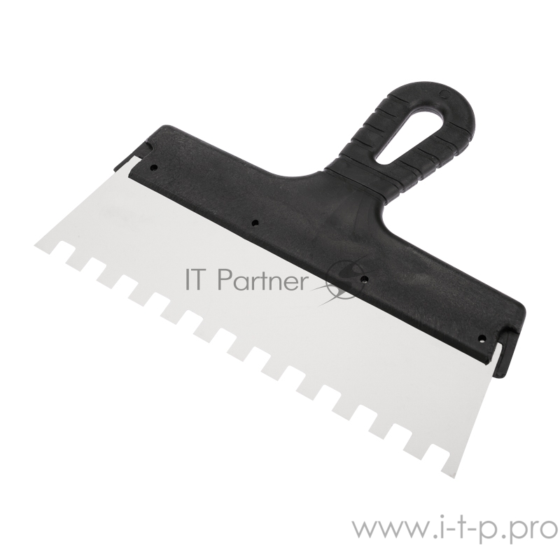 Шпатель фасадный REXANT 250 мм зуб 10х10 нержавеющая сталь, пластмассовая ручка