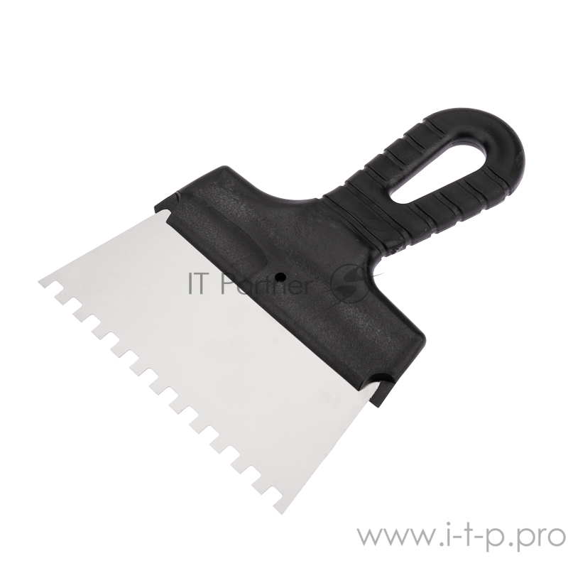 Шпатель фасадный REXANT 150 мм зуб 6х6 нержавеющая сталь, пластмассовая ручка