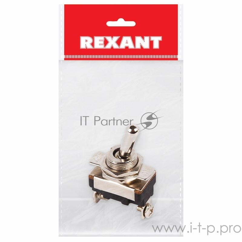 Тумблер 220V 10А (2c) ON-OFF однополюсный Mini (ASW-23) REXANT Индивидуальная упаковка 1 шт