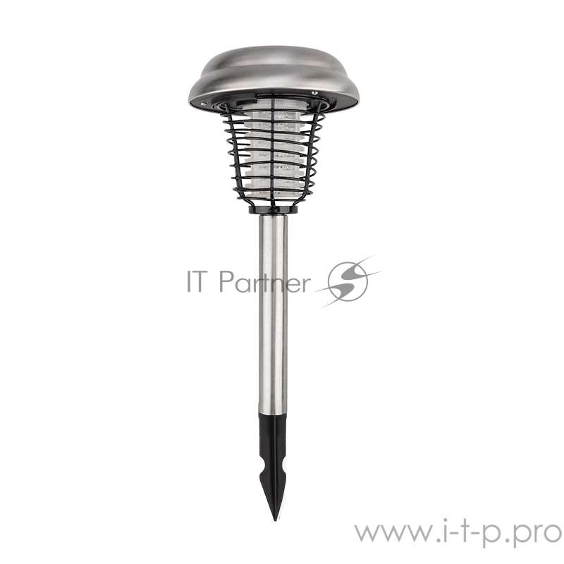 Антимоскитный садовый светильник на солнечной батарее R20 металл REXANT