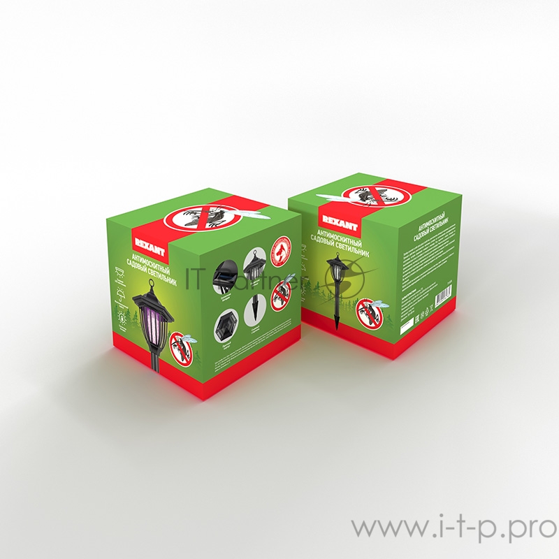Антимоскитный садовый светильник на солнечной батарее R20 REXANT