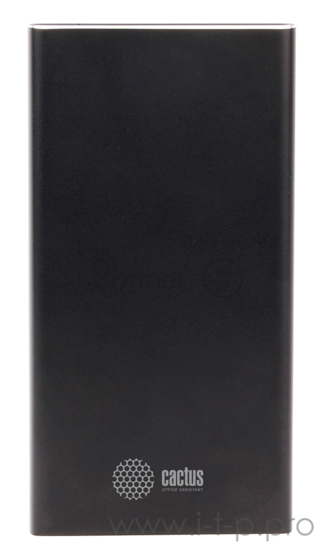 Мобильный аккумулятор Cactus CS-PBFSJT-10000 Li-Pol 10000mAh 2.1A+2.1A черный 2xUSB материал алюминий