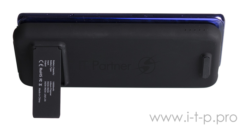 Мобильный аккумулятор Cactus CS-PBFSQT-10000 Li-Pol 10000mAh 3A+3A черный 1xUSB беспроводная зарядка