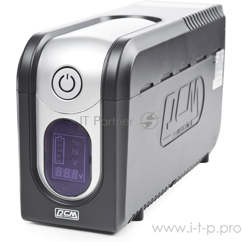 ИБП (UPS) 825ВА Powercom Imperial IMD-825AP, черно-серебр. (USB)