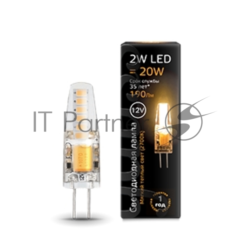 Лампа светодиодная GAUSS 207707102 LED G4 12V 2W 2700K